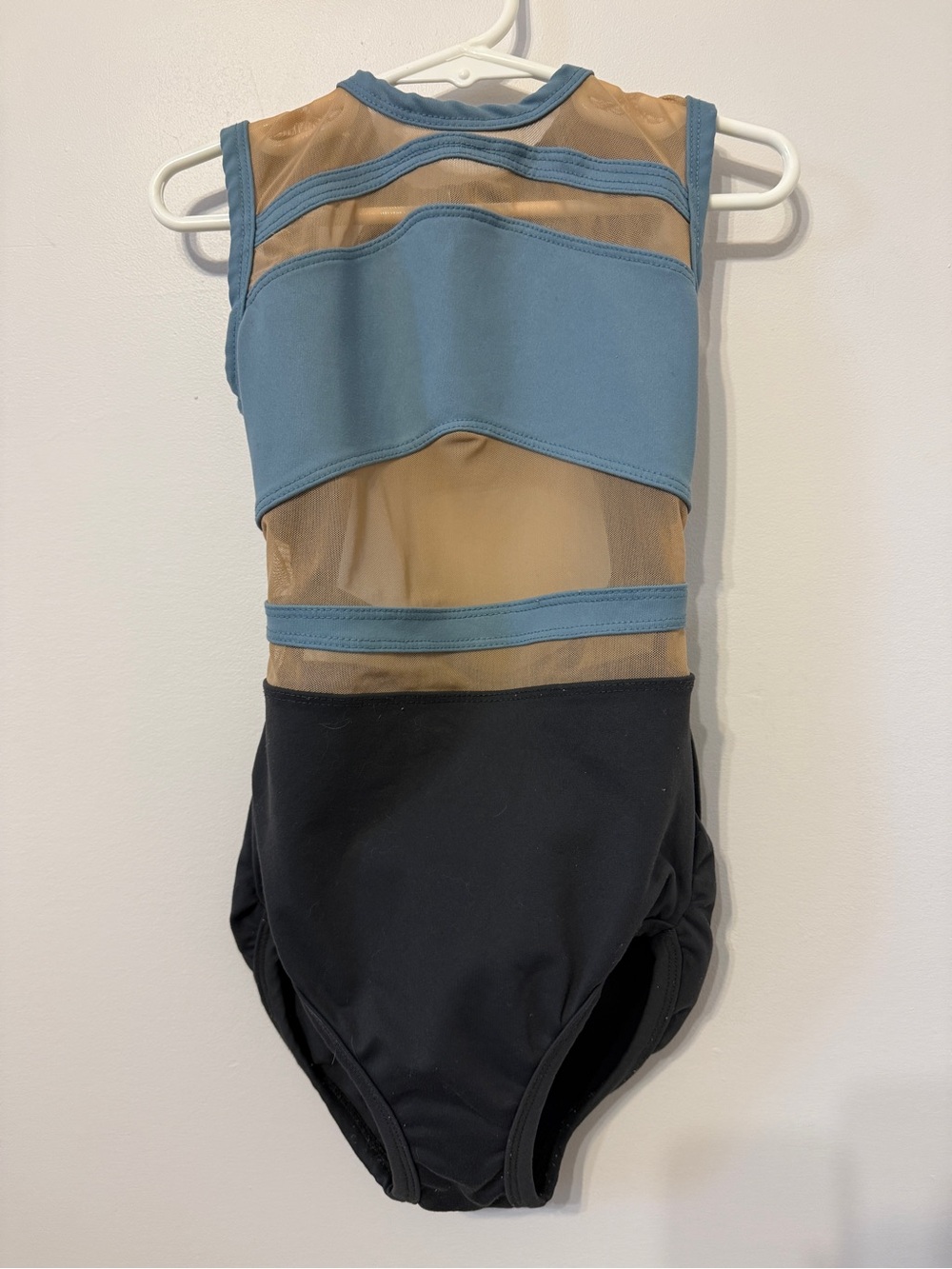 Five The Label Dancewear Grey Blue Leotard Bodysuit Child Youth Size Large 8-10
